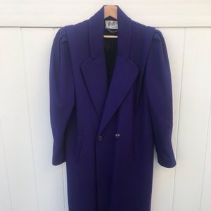 Vintage 70’s Purple Wool Winter Coat